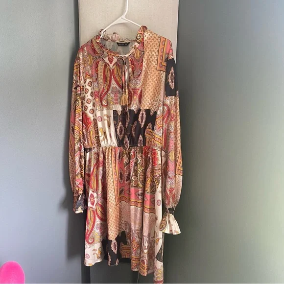 SHEIN Multicolor Paisley Print Dress - Picture 1 of 4